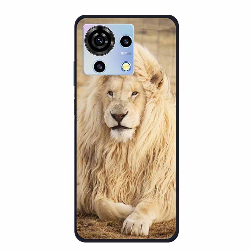 For ZTE V50 Vita Phone Case TPU Soft Back Cover Cartoon Luxury Silicone Phone Cases for ZTE Blade V40 V 40 50 Vita Animal Funda