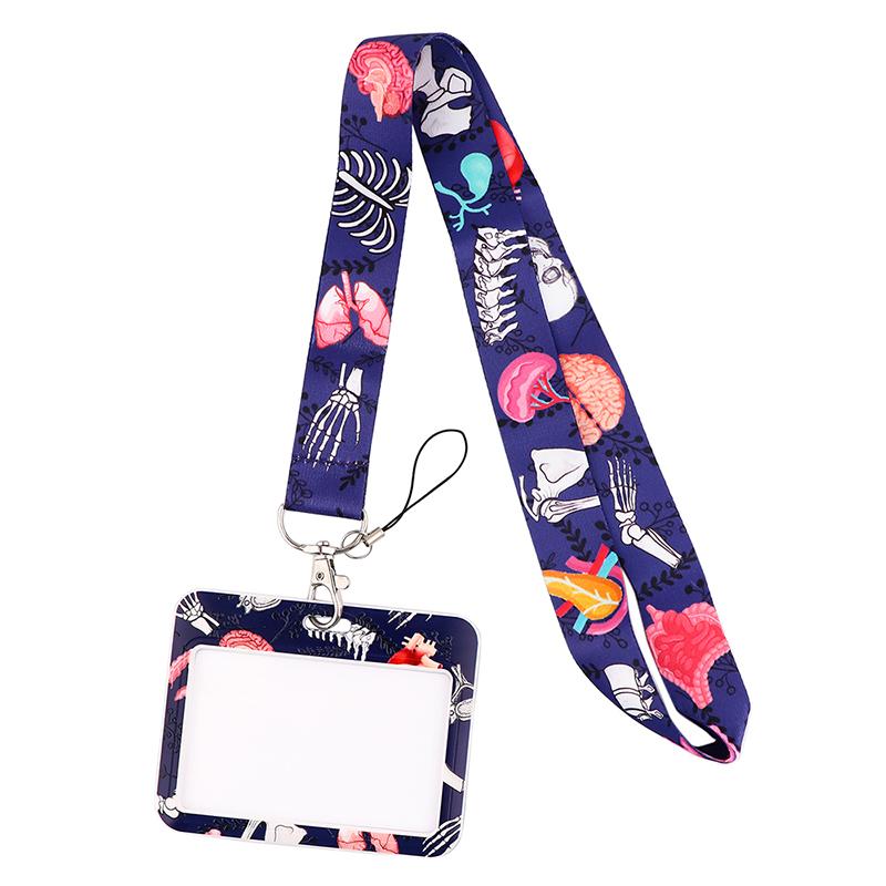 Medical signs Credential Holder Keychains Neck Lanyard For Pass Card Credit Card Holder Keychain Straps Mobile Phone Wholesale
