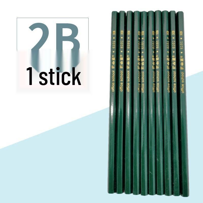 100-Piece Green Barrel HB & 2B Drawing/Writing Pencils with Free Shipping
