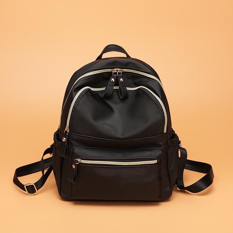 

Модный и простой рюкзак для женщин, универсальный и модный школьный рюкзак большой вместимости для дам чёрный