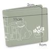 Kitamura Motomachi Dog & Cat Bifold Wallet PH0803 Dark Blue (Miniature Schnauzer) [Navy] 10102