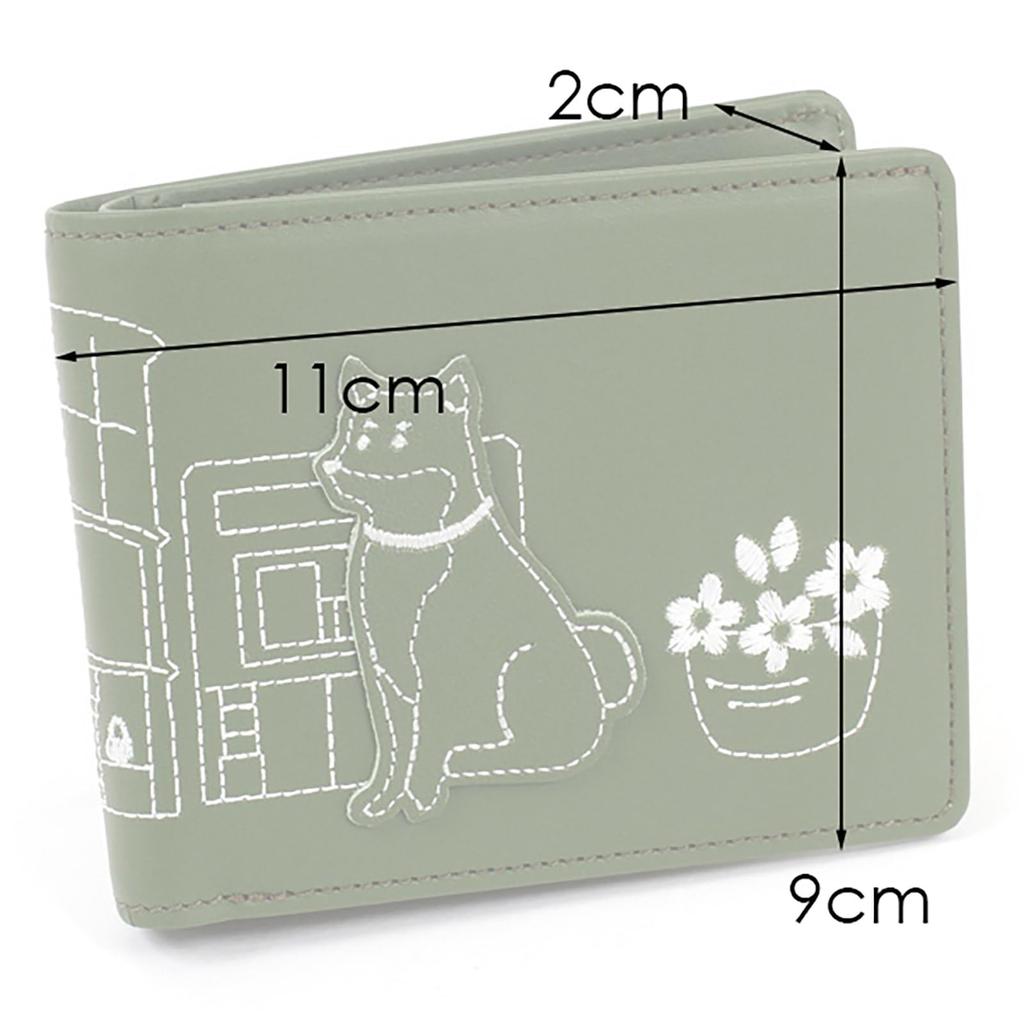 Kitamura Motomachi Dog & Cat Bifold Wallet PH0803 Dark Blue (Miniature Schnauzer) [Navy] 10102