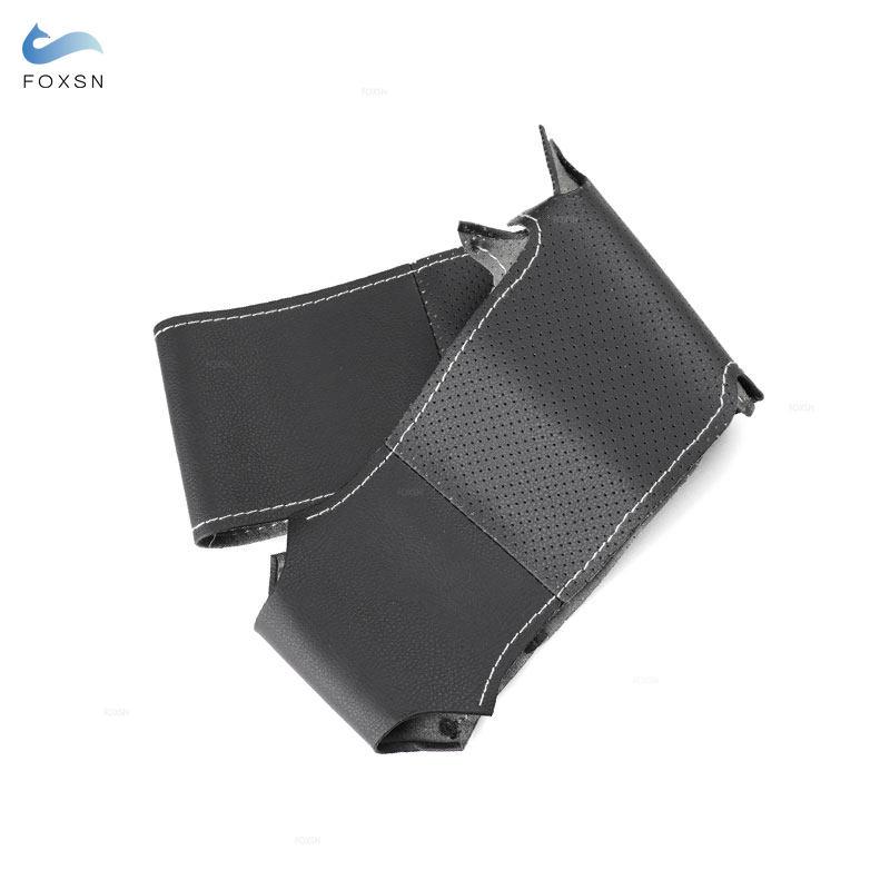 For BMW 3 5 Series M Sport M3 E46 M5 E39 525i 530i Car Interior Accessories Braid Steering Wheel Leather Cover Hand Sewing Trim