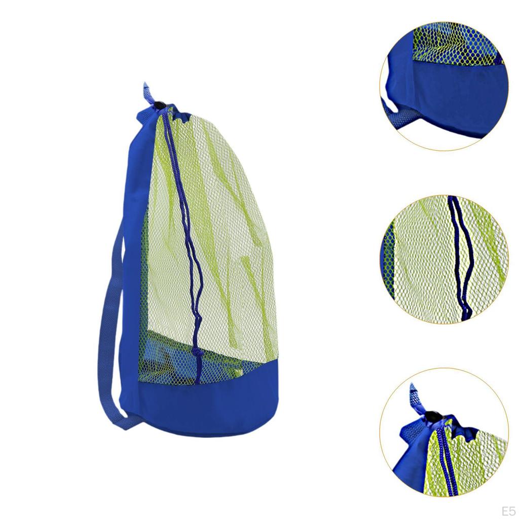 Mesh Beach Bag Tote Travel Storage Portable for Workout Gear Fitness Gym