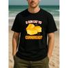 European sizes Fun Slogan for Corn Bread. "Foodie Wacky Style All Season Comfort T-Shirt", Men's Casual Short Sleeve Round Neck Patterned Printed