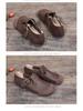 Retro Mori Style Women's Handmade Leather Flats - Comfortable & Versatile (2011-25)