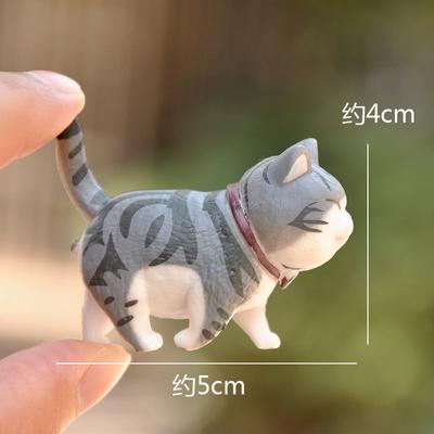Anime Kitty Car Interior Decoration Ornaments Mini Cat Action Figure Auto Dashboard Rearview Mirror Decoration Car