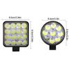 Work Light LED Car Front Fog Light 9-30V 42W 14LED 48W 16SMD Truck SUV 4X4 4WD Engineering Headlights Off-road Headlamp