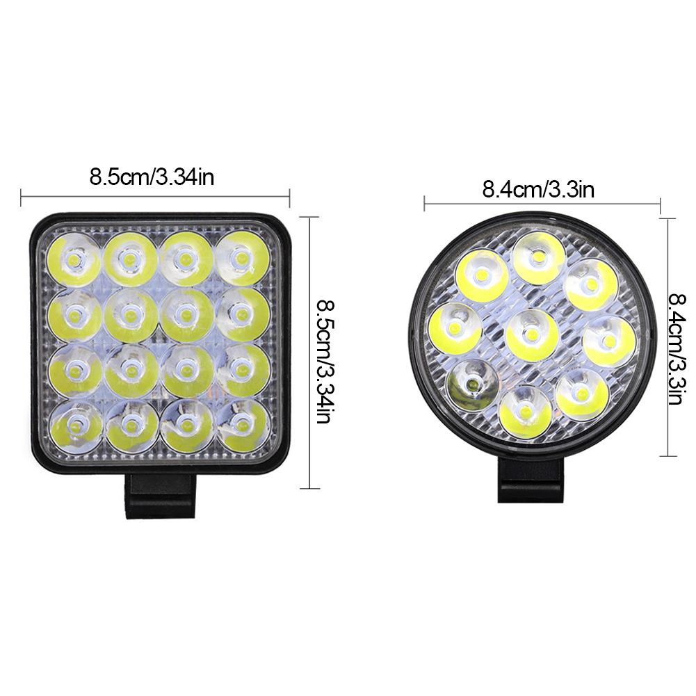 Work Light LED Car Front Fog Light 9-30V 42W 14LED 48W 16SMD Truck SUV 4X4 4WD Engineering Headlights Off-road Headlamp