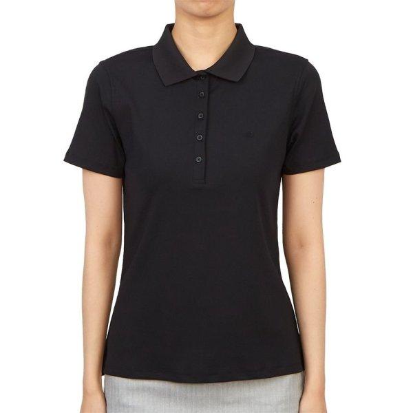 Galleria G Fore Golfwear Women S Collar ShorT Sleeve T ShirT G4lS23k135 Onyx