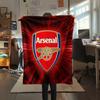 Klub Piłkarski Arsenal, Wzór Koc Flanelowy, Wysoka jakość, Wygodny na Wszystkie Pory Roku, Wystrój Domu, Ciepło i Komfort, Idealny na Prezenty.