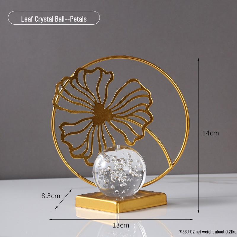 Golden Light Luxury Resin Handicrafts Collection: Ornaments for Office, Living Room, Wine & TV Cabinets