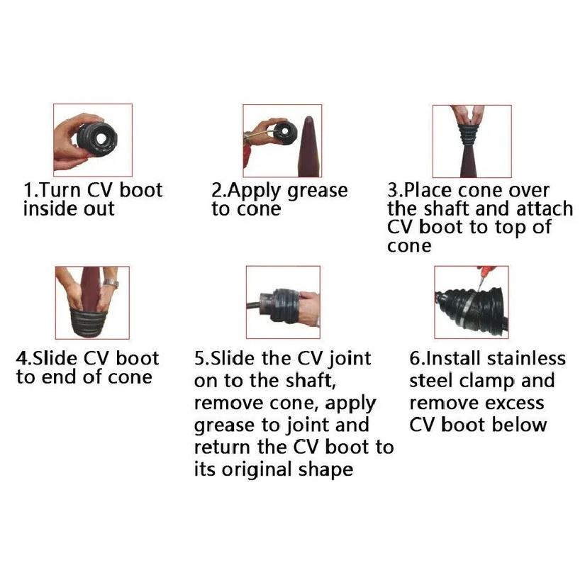 1Pcs Stretch CV Boots Installation Mount Cone Tool For Fitting Universal Stretch CV Boot Stretch CV Dust Cover Joint Drive Shaft