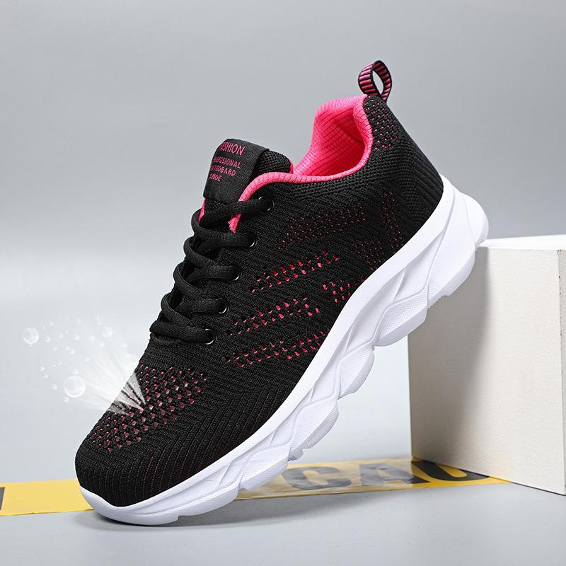 Brand sports shoes new black running shoes hollowed out lightweight mesh breathable casual travel shoes