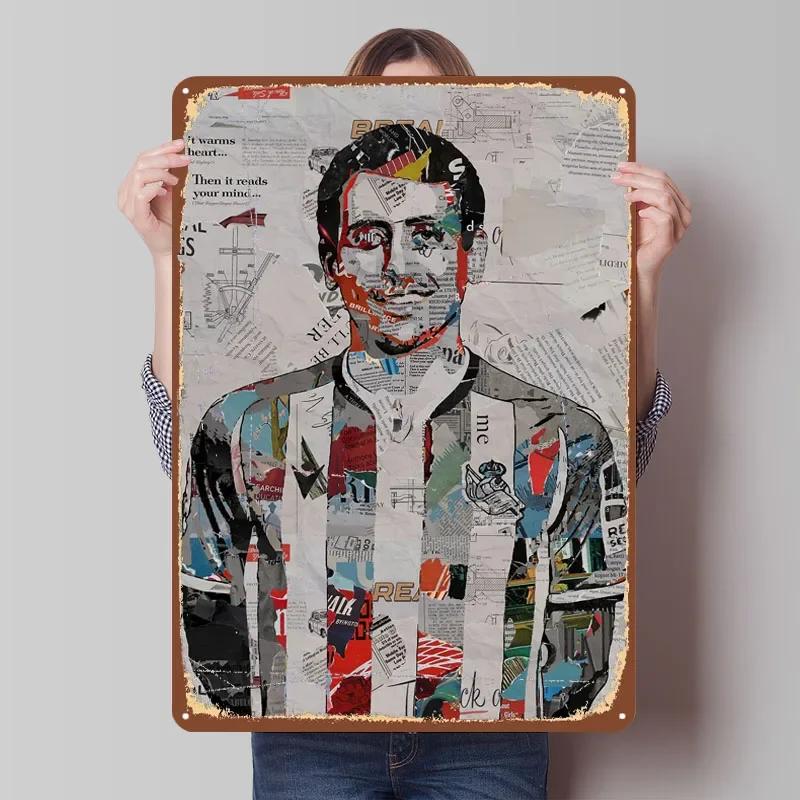 

Микель Оярсабаль Футболист Металлический постер Мужская пещера Индивидуальные металлические жестяные таблички для настенного декора Искусство настенной живописи Ретро 7.9x11.8In(20x30cm)