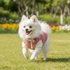 Pet Vest Patchwork Dog Sweatshirt Cozy Warm Puppy Pullovers with Bow Soft Dog Bottoming Shirt Daily Walk