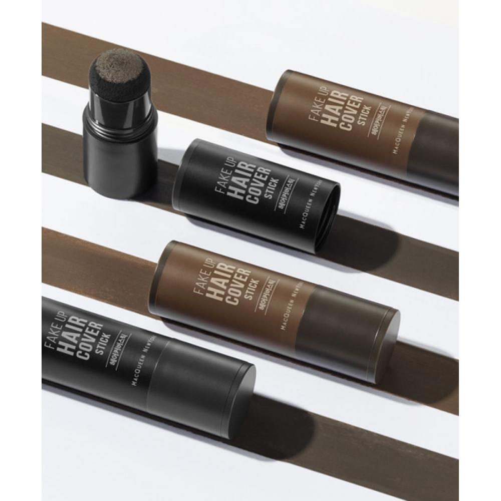 

Mqny Fakeup Satch Cover Stick Natural Hair Tint Partially Dyed Black White Hair 2.5g dark brown