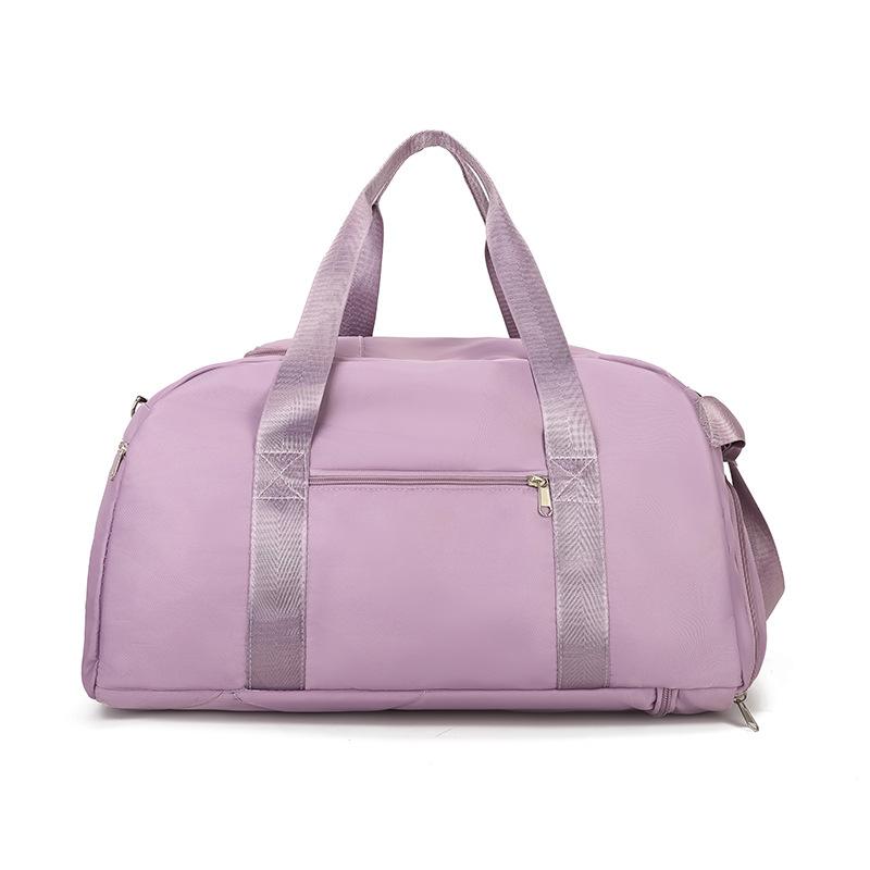 

Мужские и женские сумки-тоуты большой вместимости для коротких поездок, простые повседневные, для студентов, для хранения багажа фиолетовый