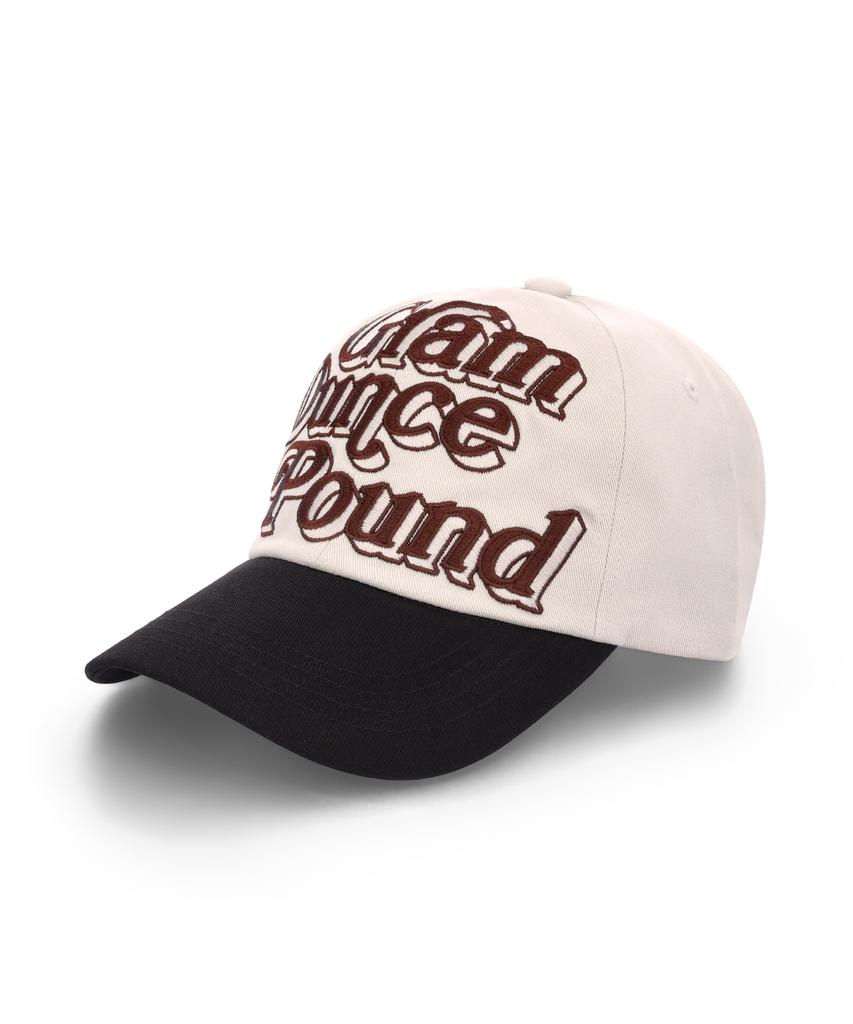 GRAM OUNCE POUND 70S Logo 6-Panel Cap Two Tone Beige