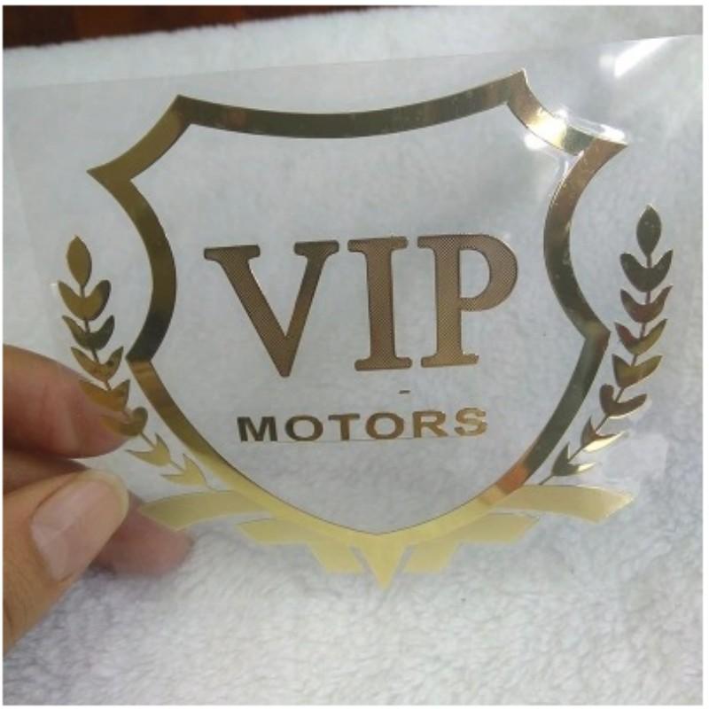 1pcs car sticker VIP MOTORS logo metal nickel  decal Reflective emblem Door Window Body Auto Decor DIY Car styling super sticker