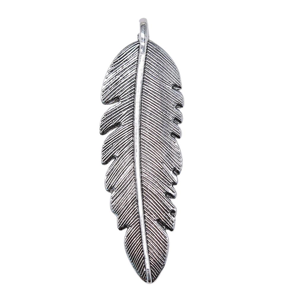 Feather Charms Multi Color Alloy Leaf Pendants For Boho Style DIY Jewelry Accessories