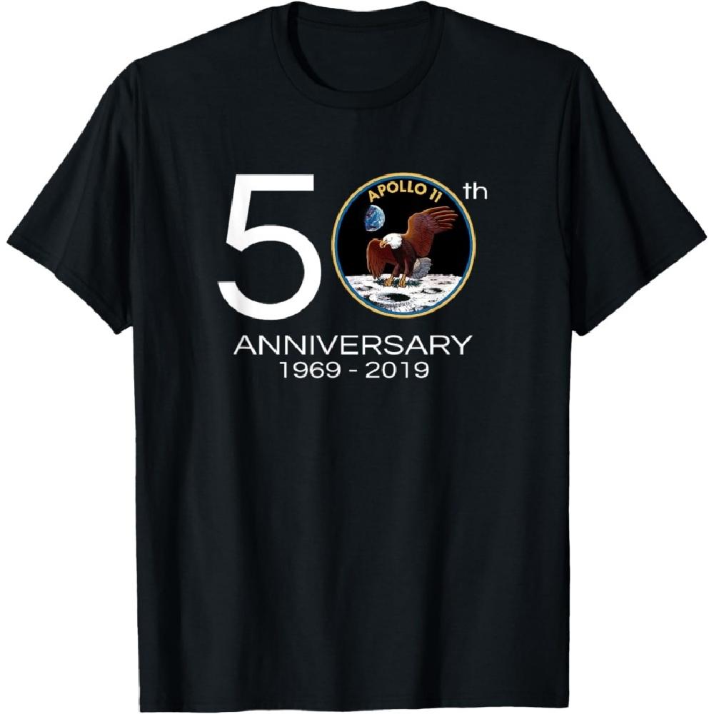 

Apollo 11 50th Anniversary Tshirt - Moon Landing Tee T-Shirt S