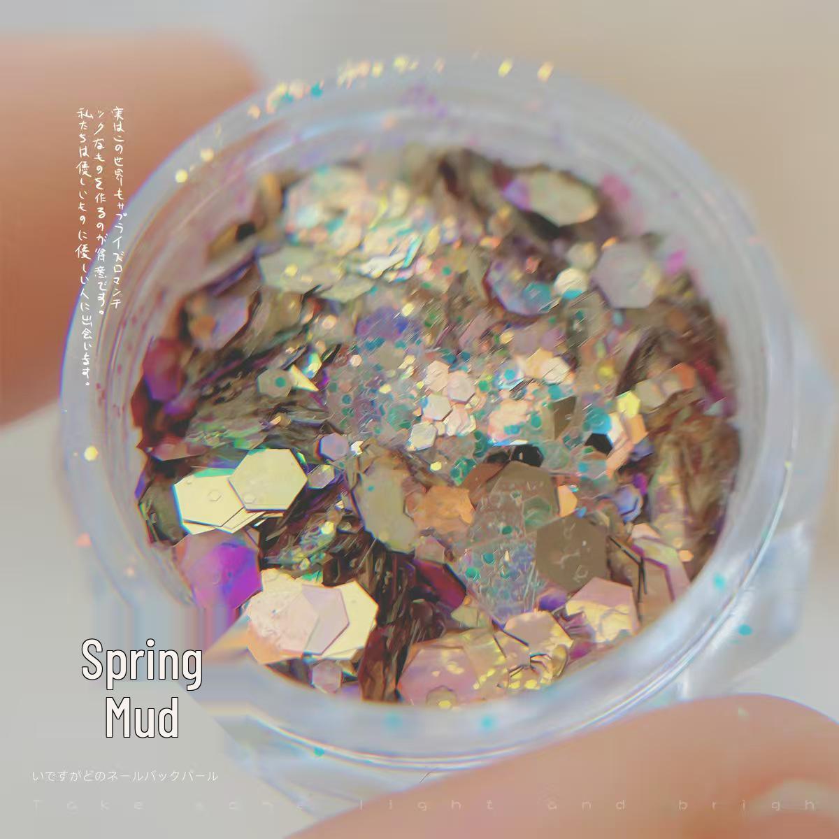 

Переливні блискітки для манікюру у формі квітки тюльпана - Змішаний блиск, ультратонкі наклейки