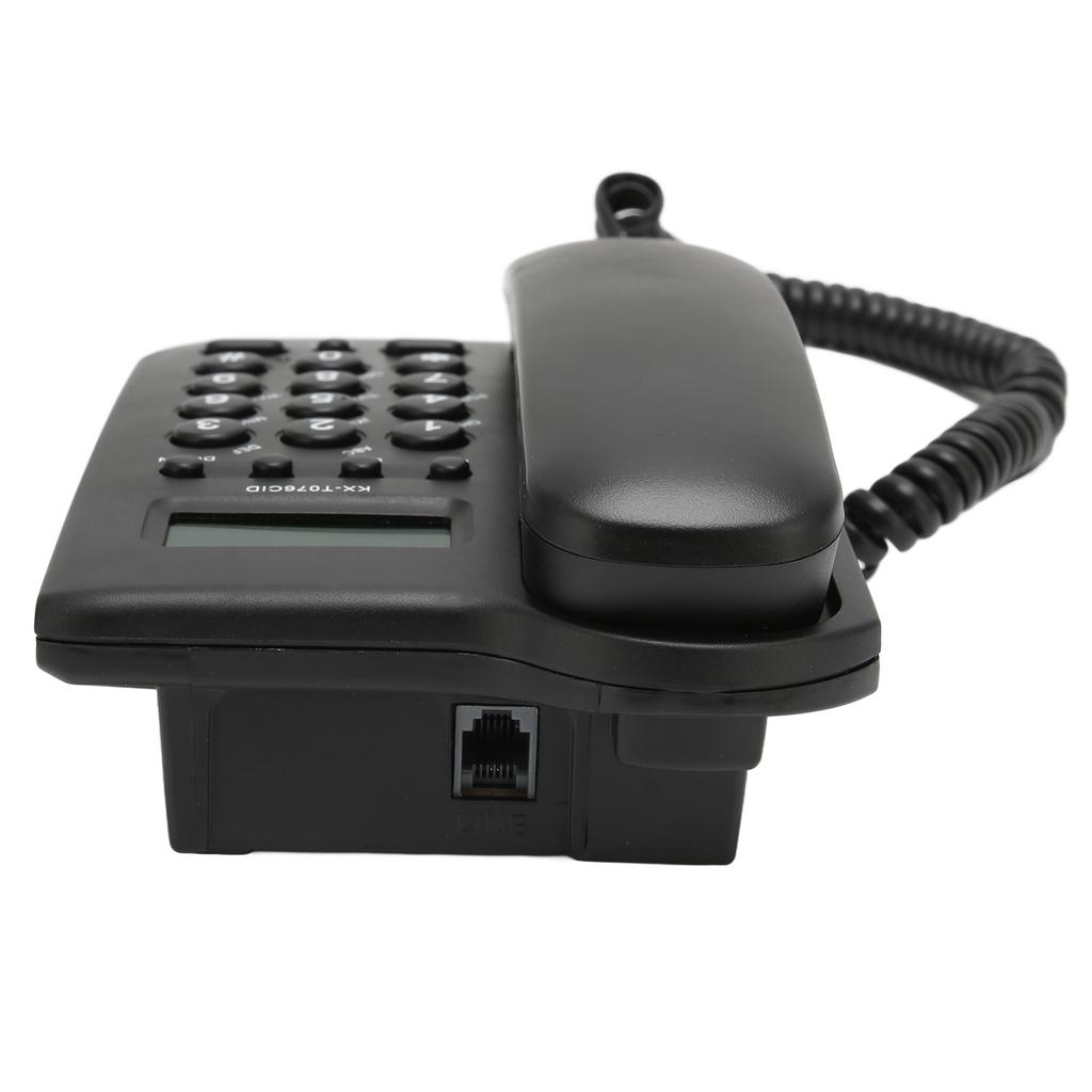 Tischtelefon Anrufer-ID Wandhalterung Minimalistisch Kabelgebundenes Haustelefon für Zuhause Hotel Telefonleitung