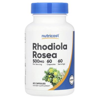Rhodiola Rosea, 500 Mg, 60 Capsules