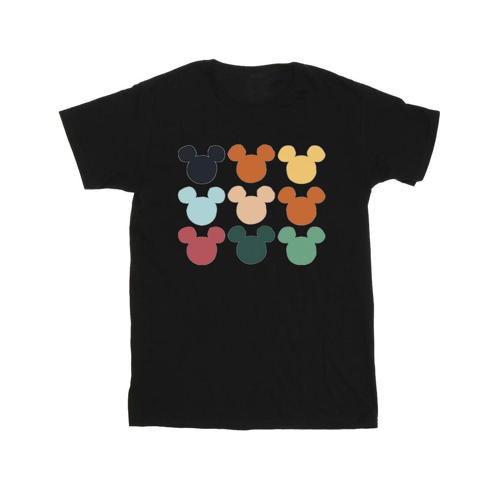 Disney Mens Mickey Mouse Heads Square T-Shirt