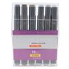 12 Pcs Acrylic Paint Markers Environmentally Friendly Safe Wide Applications Double Ended Markers Set