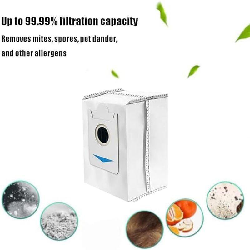 AEE4-16PCS HEPA Filter Dust Bag Replacement For Ecovacs Deebot X2/ X2 Omni / X2pro / DEX86 Vacuum Cleaner Spare Parts
