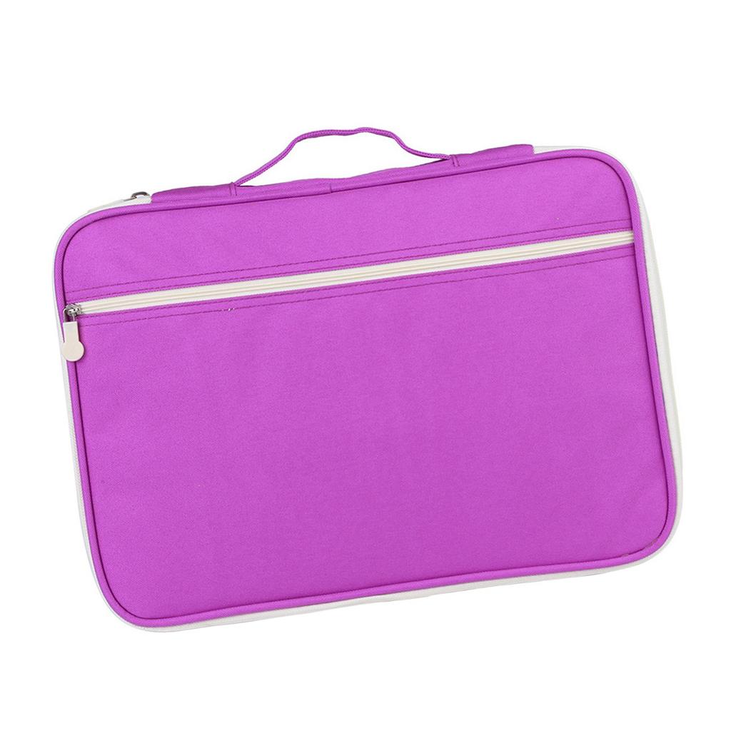 5Colors A4 Document Bag File Folder Portfolio Organizer Computer Notebook Zippered Case