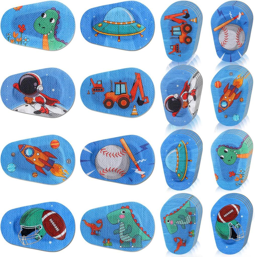 Children's Amblyopia Eye Patch - Breathable, Full Coverage, Cartoon Design, Single Eye Correction for Strabismus