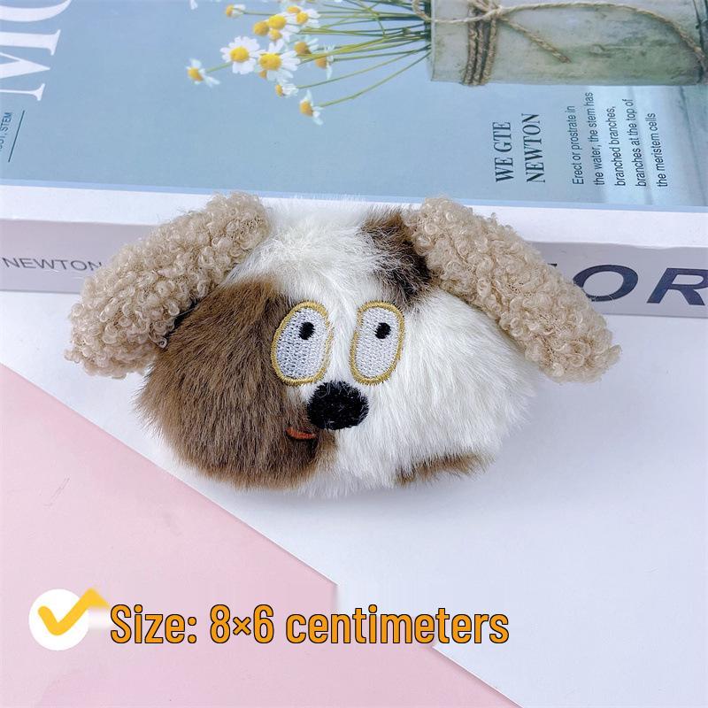 Screaming Puppy Keychain: Adorable Plush Pendant & Hair Accessory for Kids