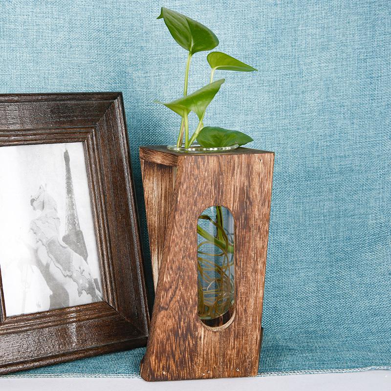 Hydroponic Test Tube Glass Vase: Creative 3D Ornament for Living Room Flower Arrangements - Simple Desktop Decoration