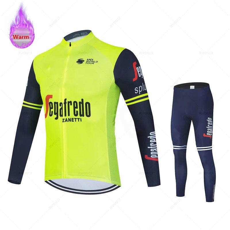 Mens, Warm Mountain Bike Wear, Racing Bicycle Clothing, Suit, 2026 Winter Fleece Warm Cycling Suit Set