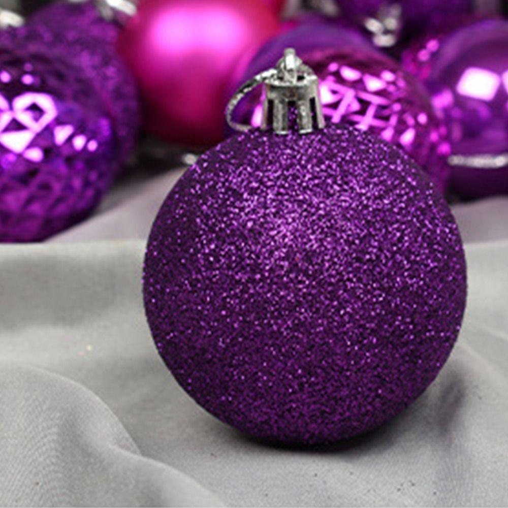 36pcs 6cm Christmas Tree Decoration Pendant Shatterproof Hanging Ornament  Wedding