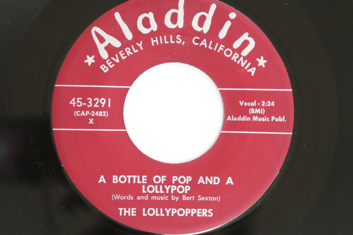 

7inch Record LOLLYPOPPERS - A Bottle Of Pop And A Lollypop / Mi 453291 ALADDIN 1955 US Rock Used