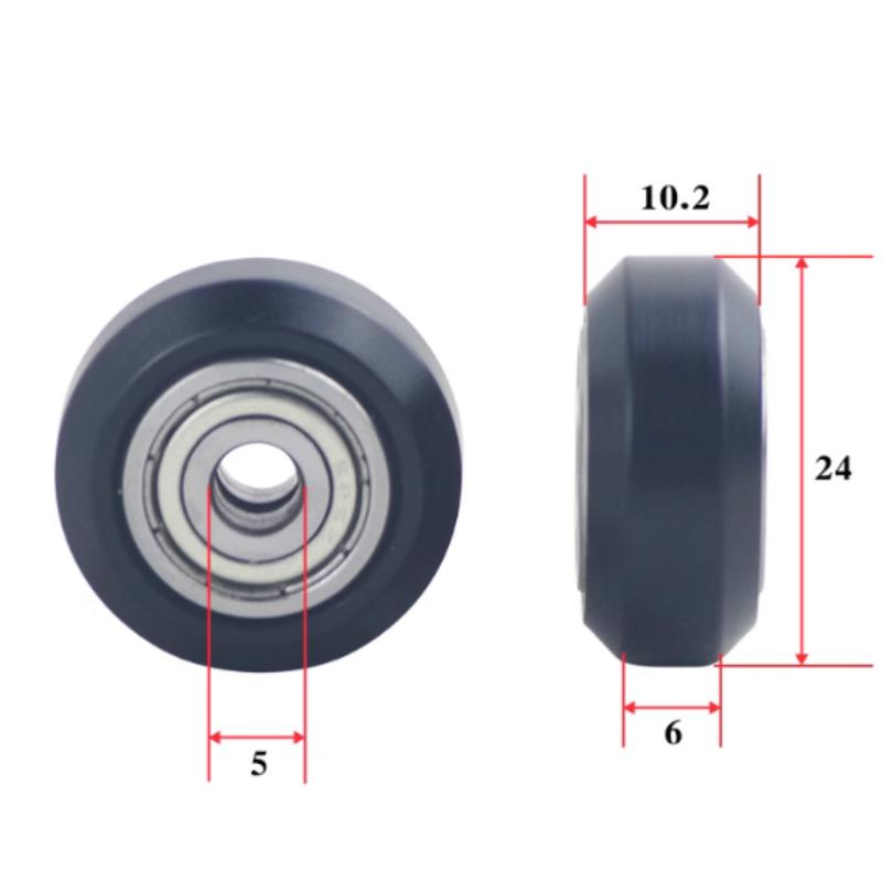 5/10/20 PCS Roue CNC POM Poulie POM Avec Roulement 625ZZ Roue Dentée Ronde Passive Roue Perlin pour Profil Ender 3 CR10