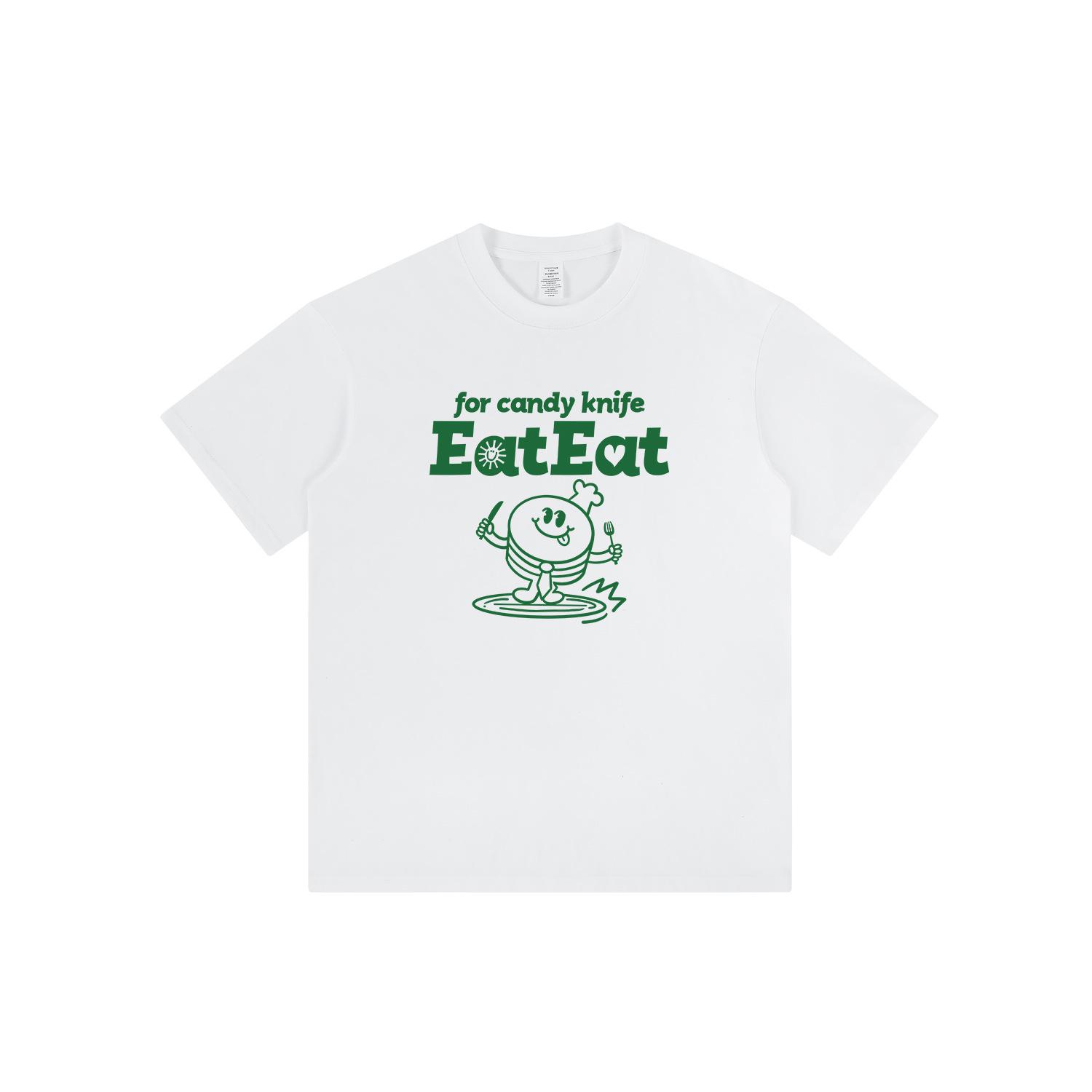

Japanese Cute Smiley Face Unisex Boyish Style Loose Summer T-shirt S