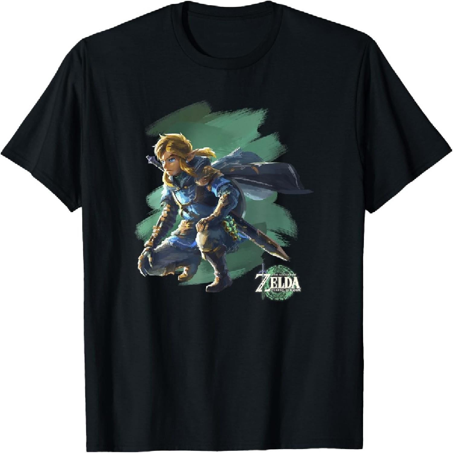 

The Legend of Zelda Tears Of The Kingdom Crouching Link Art T-Shirt XXXXXL різнокольоровий