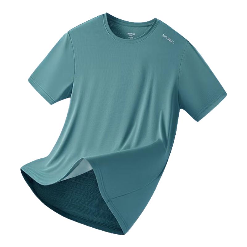 Hodo Men's Solid Color Quick-Dry Round Neck T-Shirt