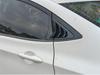 Carbon Fiber Rear Triangle Window Louver Sunroof Trim for Modern Rena 3-Box Car - Bright Black