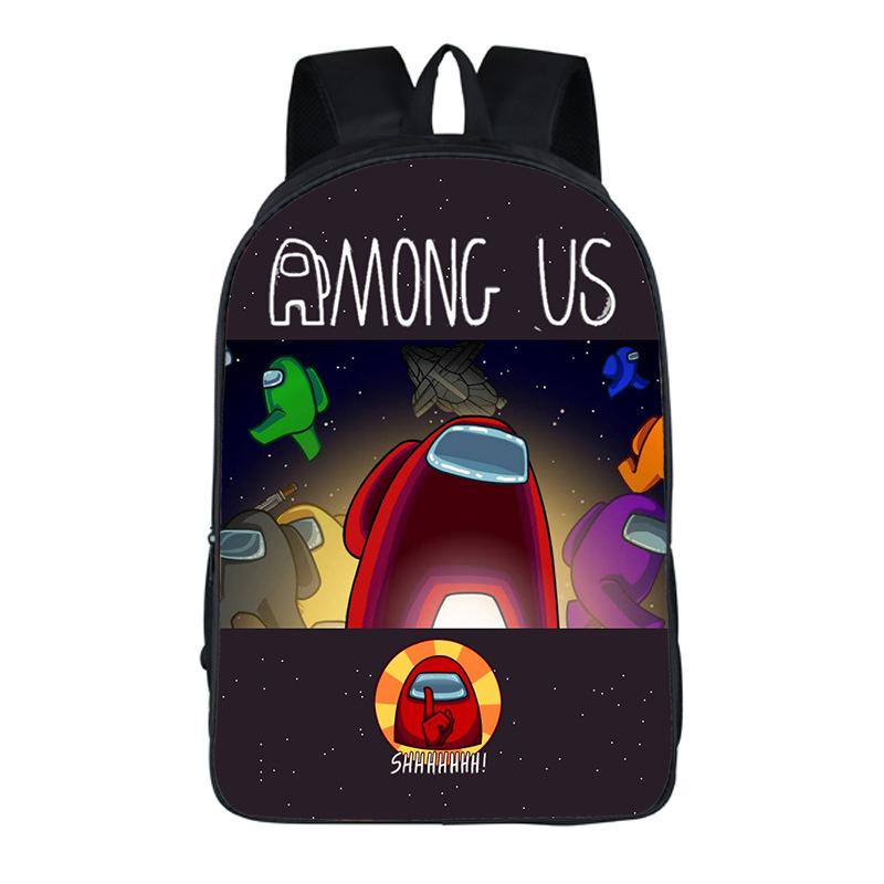 Among Us Game Merchandise Children'S Backpack Oxford Cloth Large Capacity School Bag Backpack