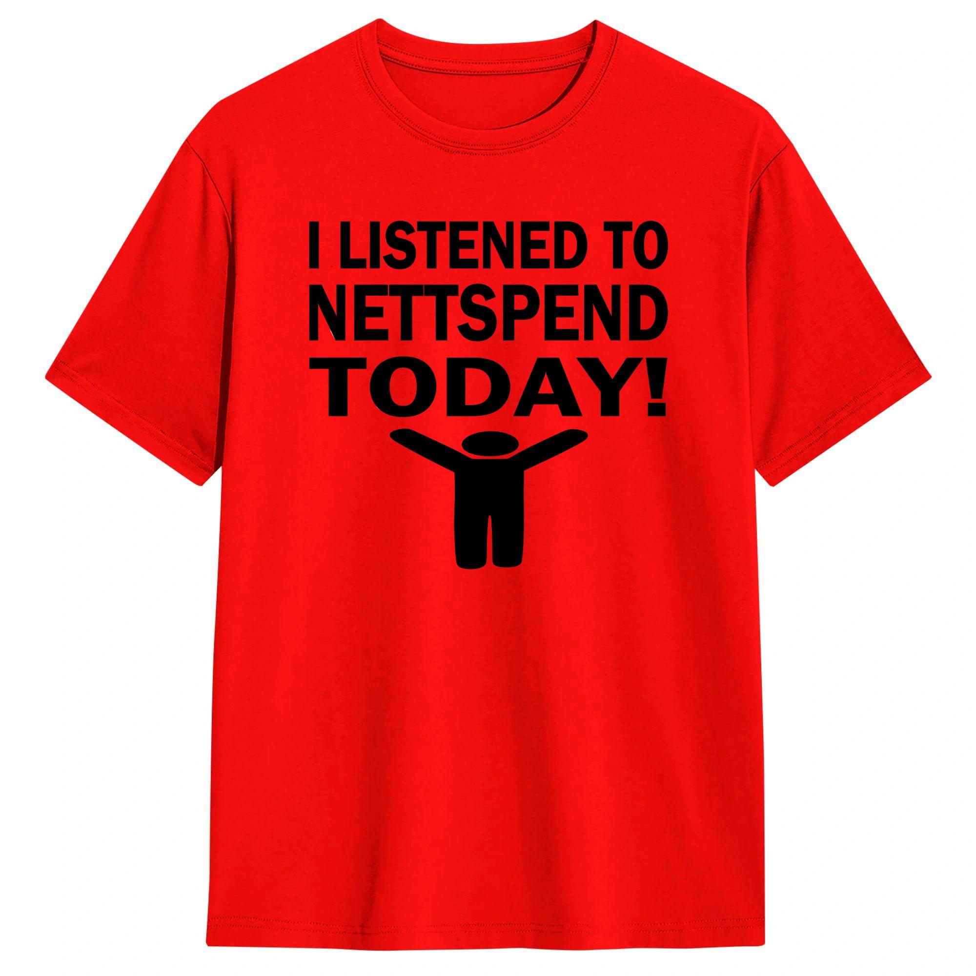 

I Listened To Nettspend Today Men T Shirts Vintage Tees Short Sleeve O Neck TShirt 100 Cotton Plus Size Clothing S