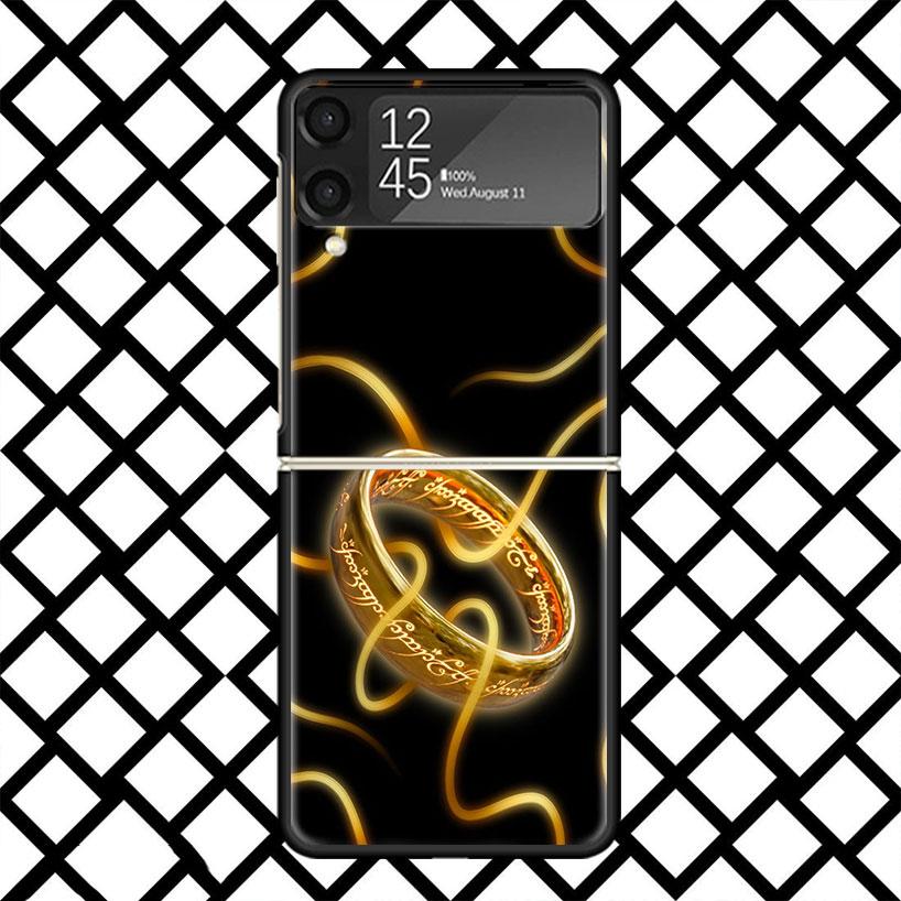 

The L-Lord of The R-Rings Phone Case For Samsung Z Flip 7 6 5 4 3 Galaxy ZFLIP7 ZFlip6 5G Flip5 Flip4 Flip3 5g Black Hard Cover Samsung Z Flip 6