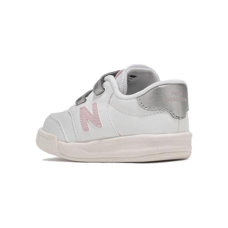 New Balance CT60 Comfortable Versatile Velcro Lightweight Low-Top Walking Shoes Baby sneaker Silver White Pink IVCT60WP