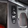 Pour Chevrolet Corvette C8 2020-2025 ABS Rouge/Fibre de Carbone/Noir Mat Autocollant Bouton de Levier de Vitesse de Console de Voiture Accessoires