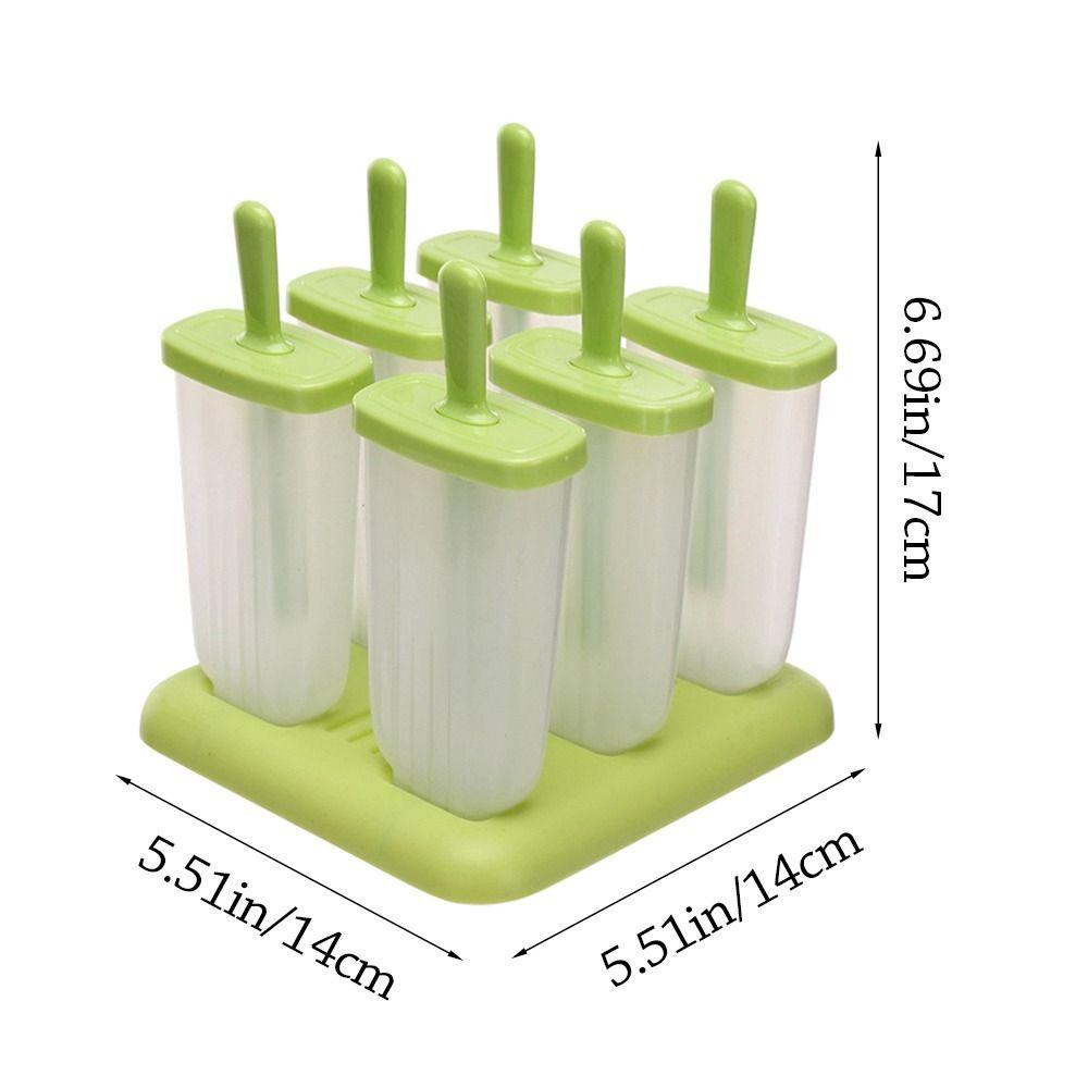 Reusable Ice Cream Molds Food Grade Plastic Homemade DIY Ice Cream Tools Easy To Fall Off Popsicle Mould Home Kitchen